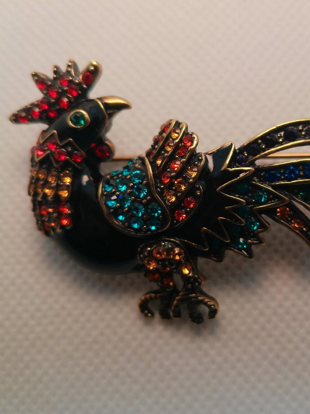 Brooch Heidi Daus Colorful Rooster Pin Brooch